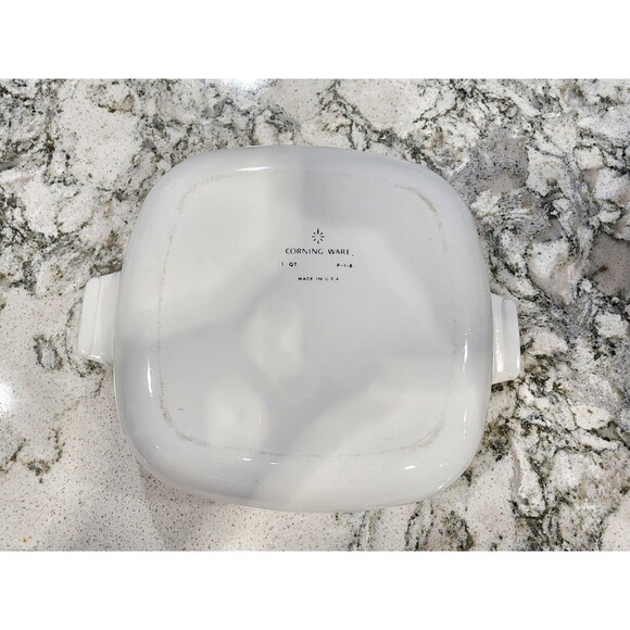 Corning Ware Cornflower Blue 1 Quart P-1-B Casserole Dish Vintage - No Lid USA - Picture 4 of 6